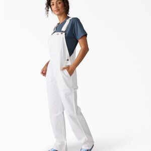 Dickies Women's White Overalls